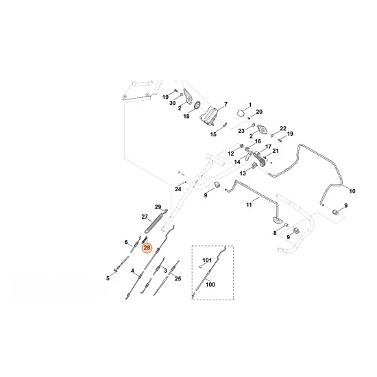 Stihl   Sprężyna naciągowa 6364 764 1610